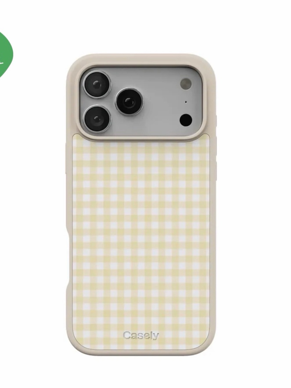 CASELY Pastel Picnic Yellow Gingham IPhone 17 Pro Max Case